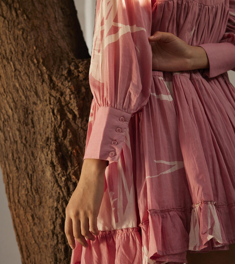 Daffodil dress Dress by Khara Kapas in pink for women Worldwide