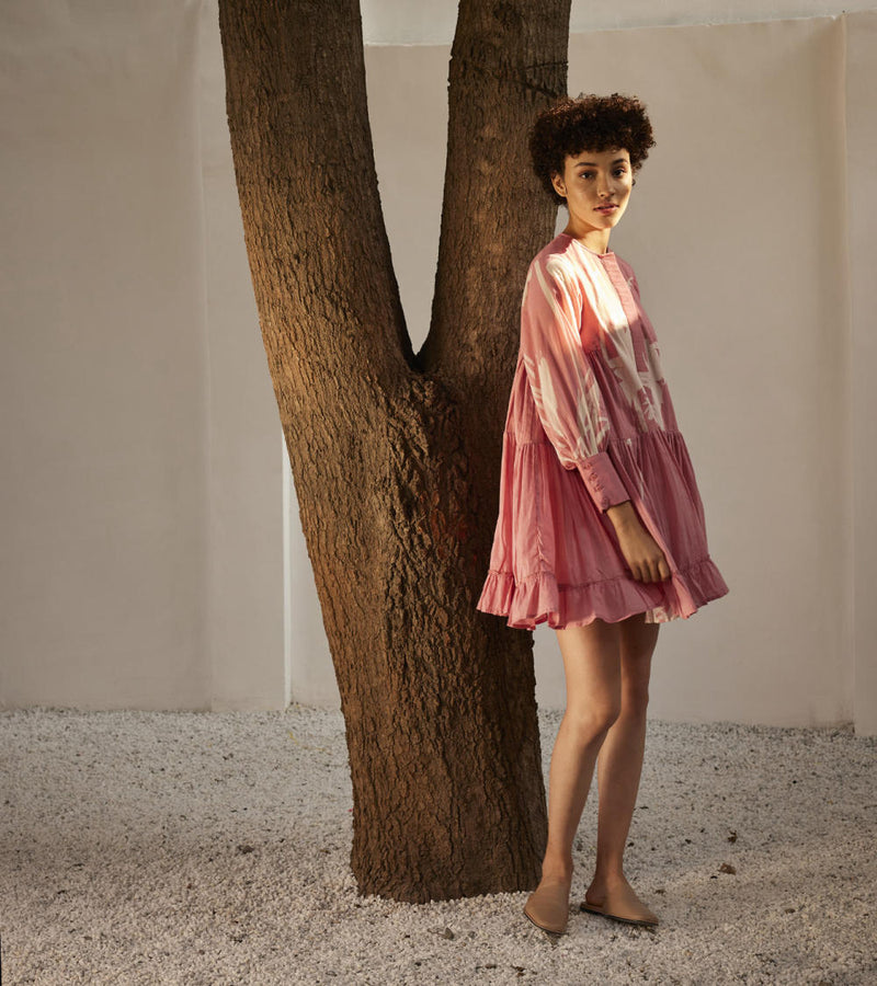 Daffodil dress Dress by Khara Kapas in pink for women Worldwide