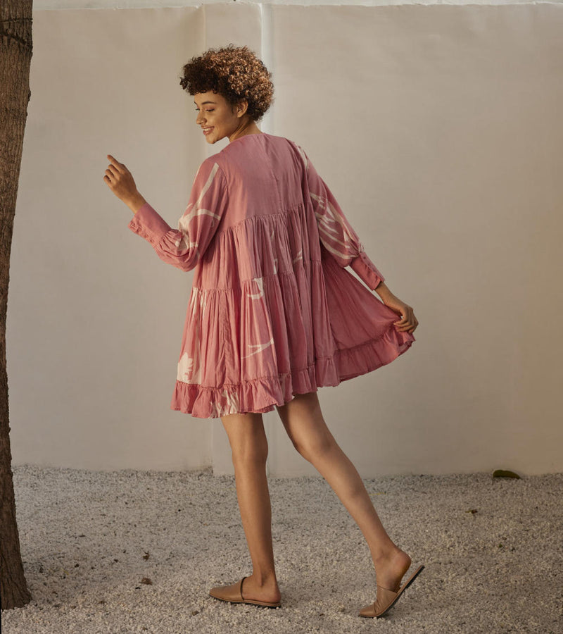 Daffodil dress Dress by Khara Kapas in pink for women Worldwide