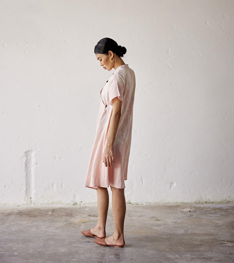 Sun Kissed Dress cotton Dresses by Khara Kapas in pink for women Worldwide
