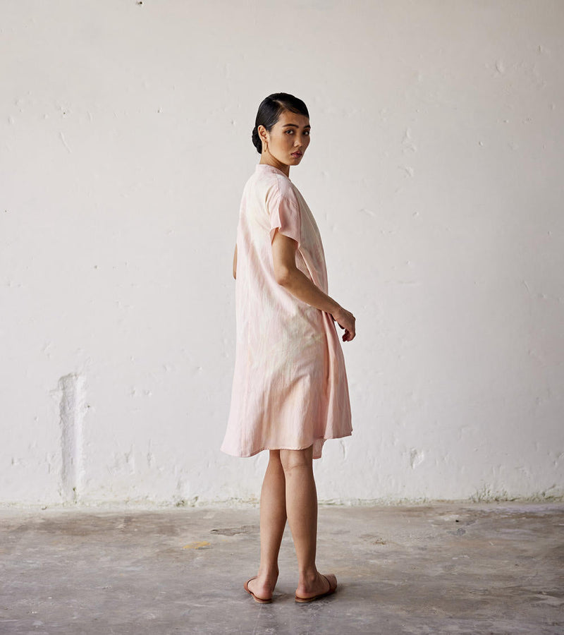 Sun Kissed Dress cotton Dresses by Khara Kapas in pink for women Worldwide