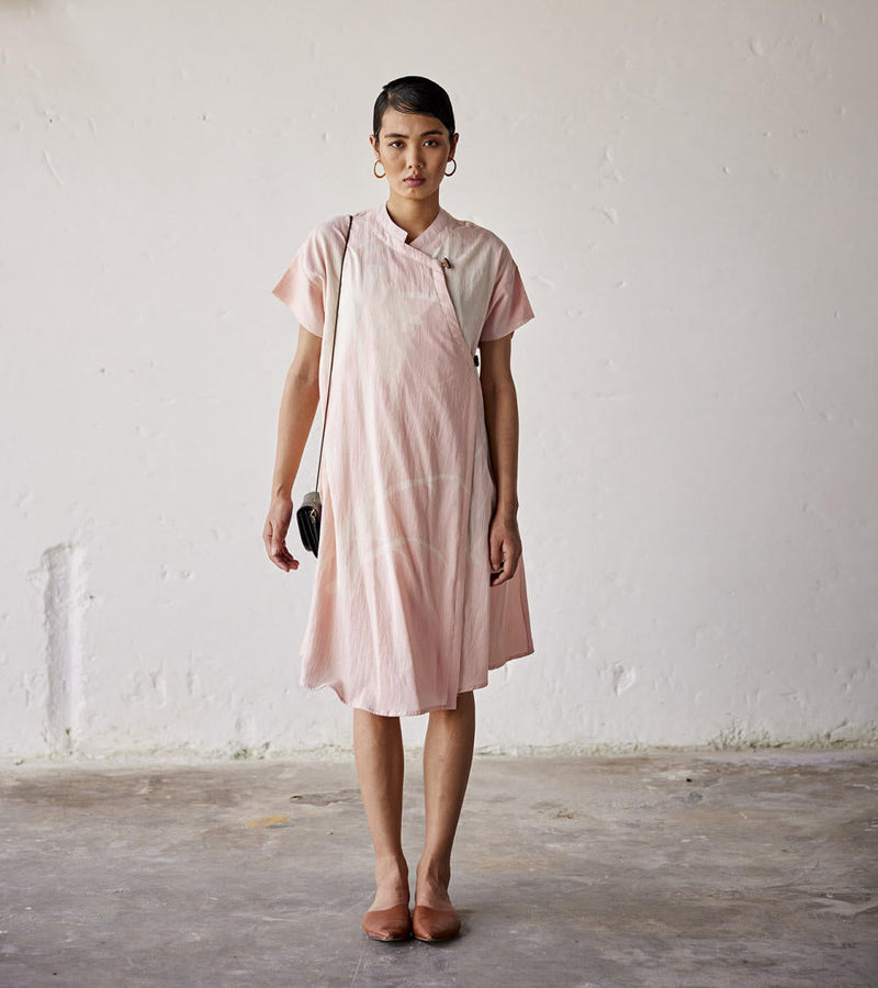 Sun Kissed Dress cotton Dresses by Khara Kapas in pink for women Worldwide