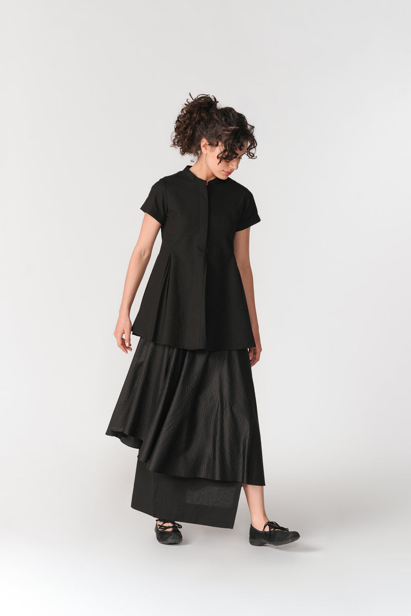 Godet Top top/shirt by Turn Black in black for women Worldwide