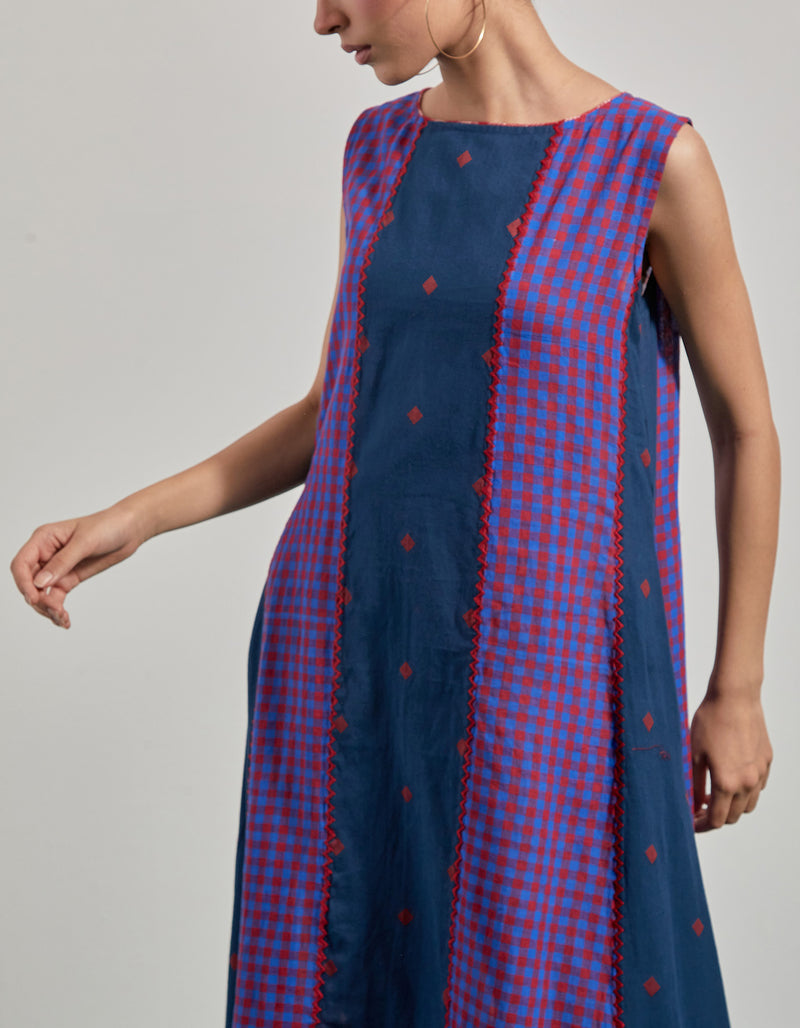 Elysian True Blue Dress gamcha dress by 145 East in blue, purple for women Worldwide