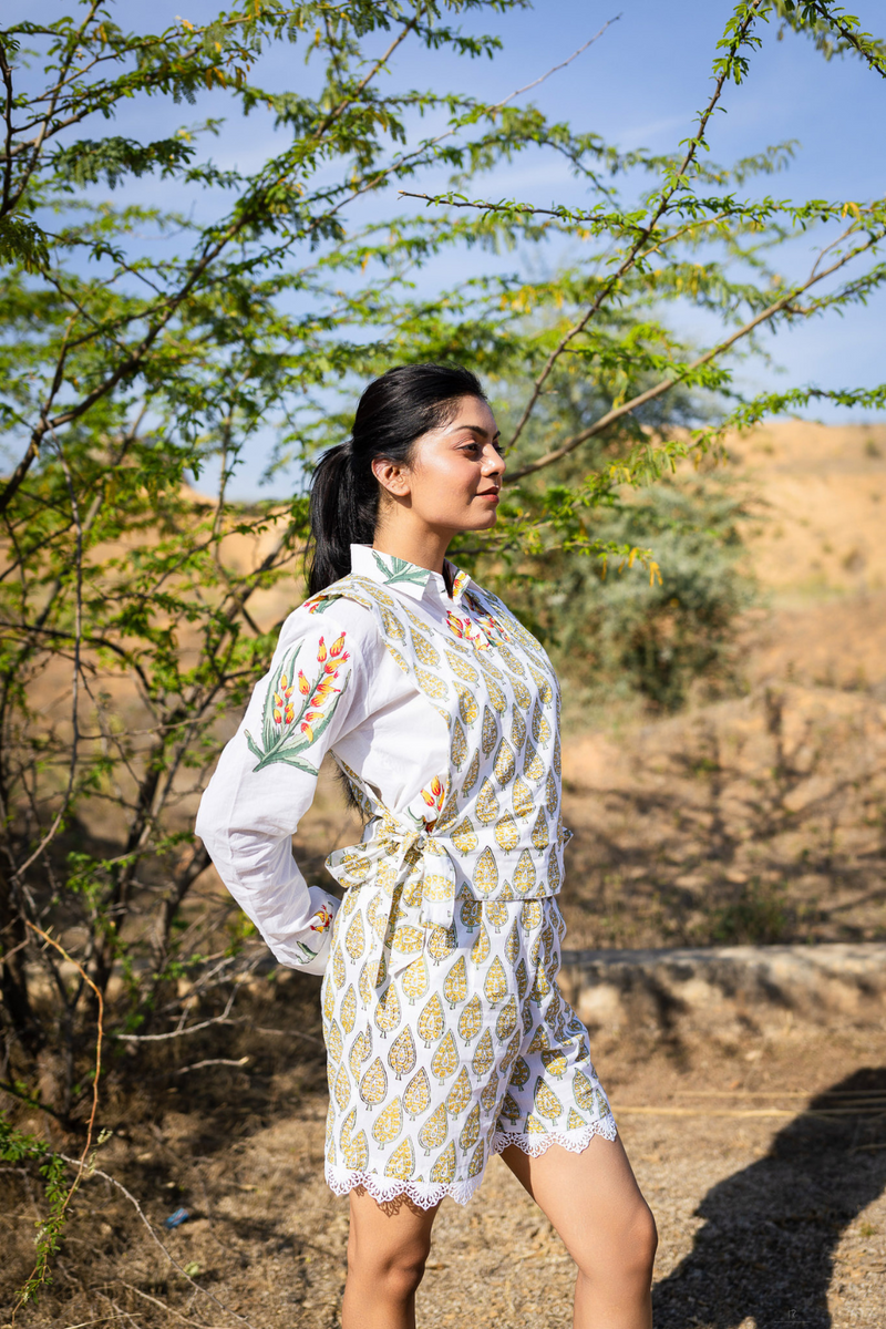 Paloma cotton by Marche in ivory color for women Worldwide