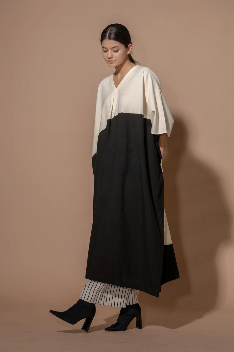 Anise Tunic 100% cotton matty kaftans and tunics by Stoique in natural, black for women Worldwide