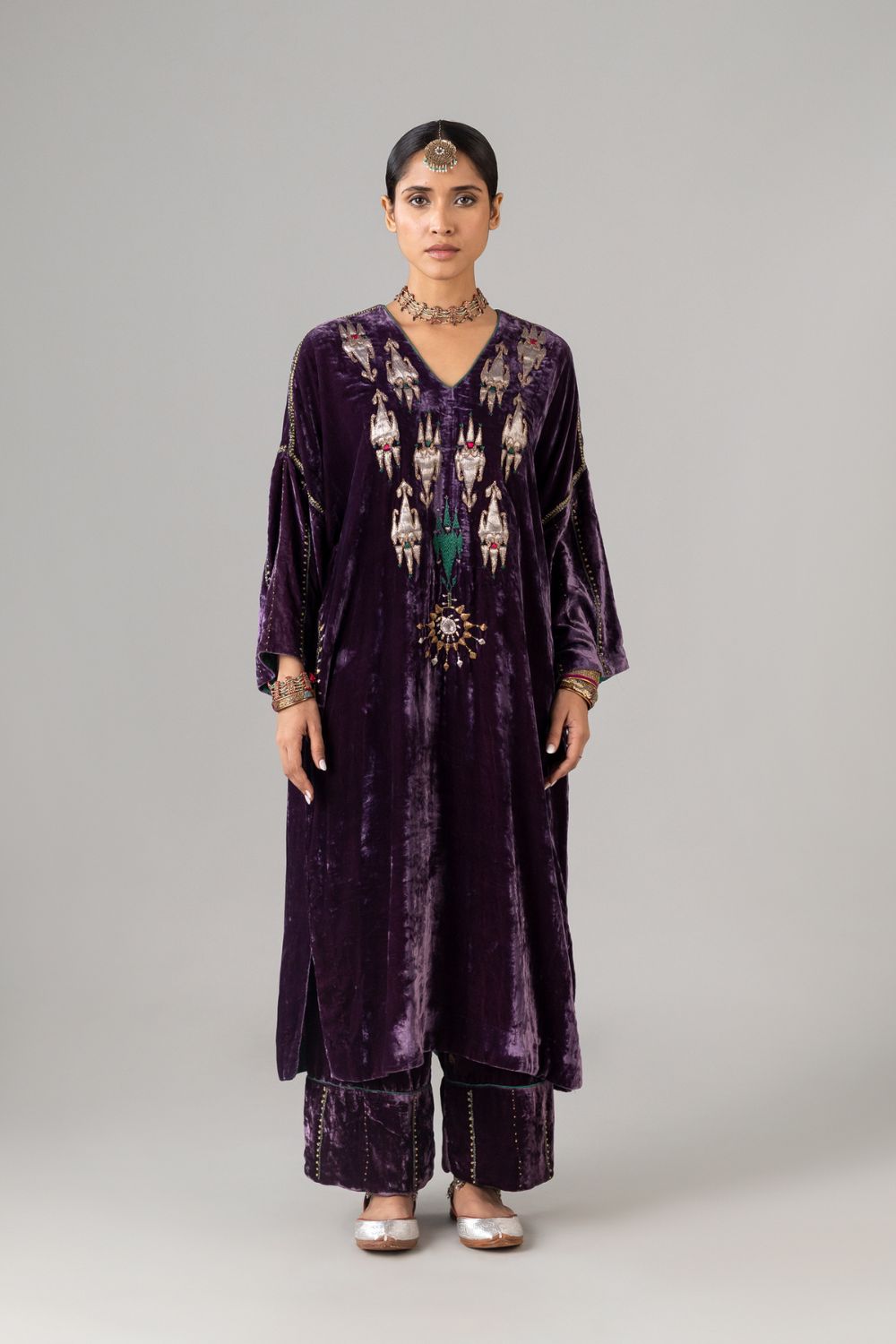 Sahiban Wine Kaftan