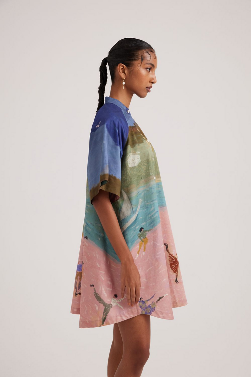 A-Line Dress-Skater satin by CORD for women Worldwide