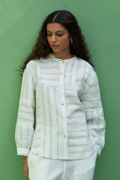 Miyu Striped Linen Co-ord Set
- Mint