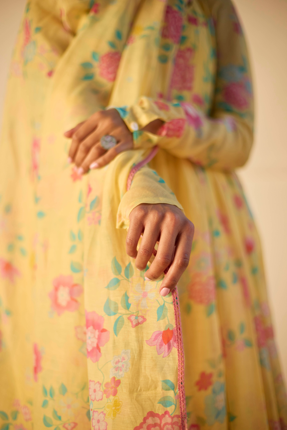 LEMON FLORETTE ANARKALI