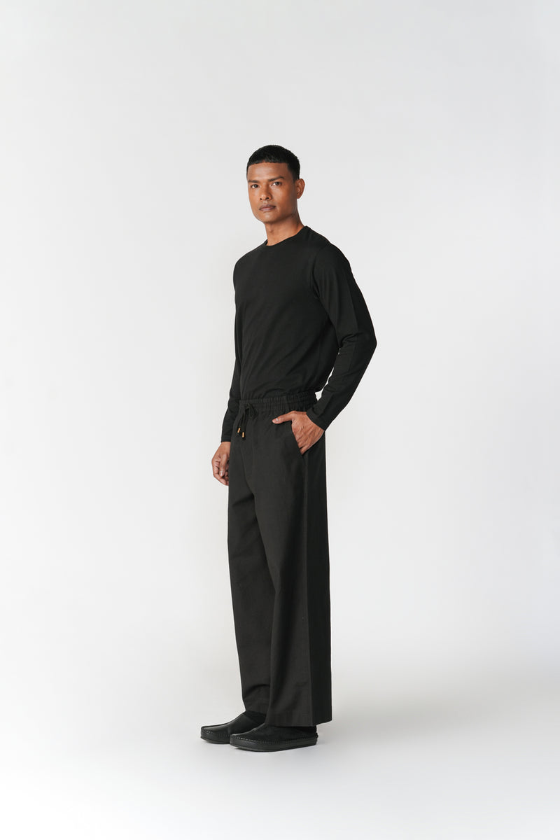 Ease Trousers pant/trouser by Turn Black in black for men Worldwide