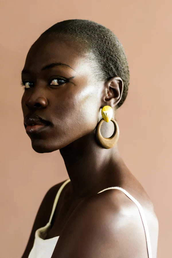 Kitui Wood Earrings by Ashepa Jewellery for women Worldwide