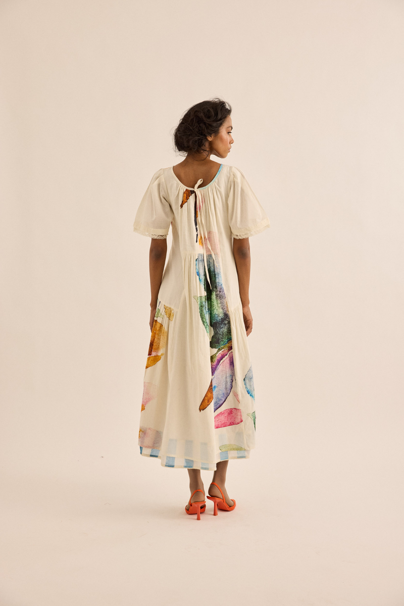Petaline Dress mul dress by Khara Kapas in multicolor for women Worldwide