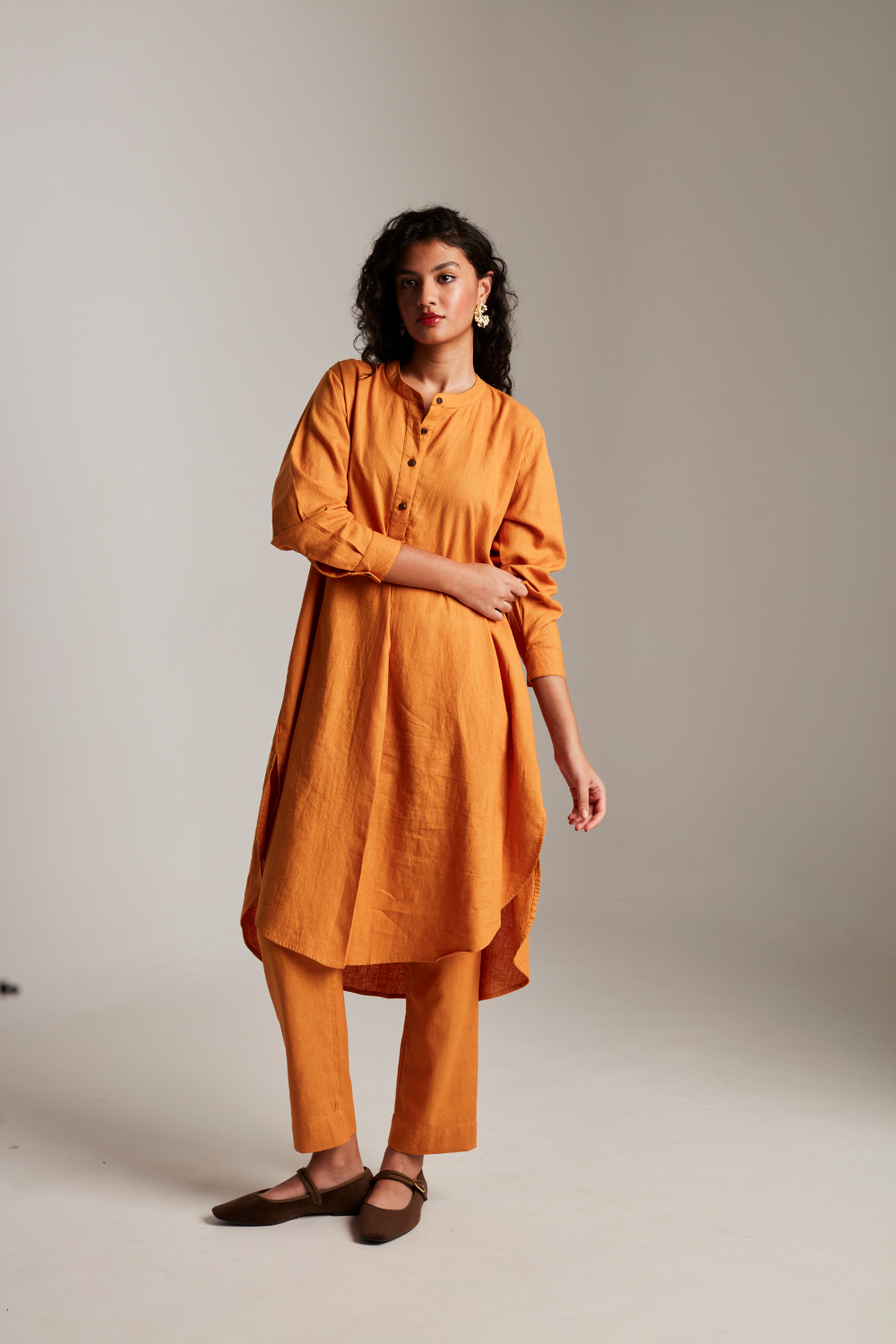 Mango Co-Linen Round Hem Kurta set