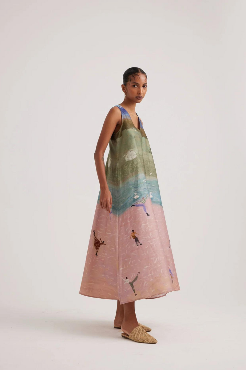 Ravine Dress-Skater satin by CORD for women Worldwide