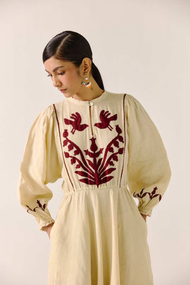 Emma Dress - Ivory by CORD in ivory for women Worldwide