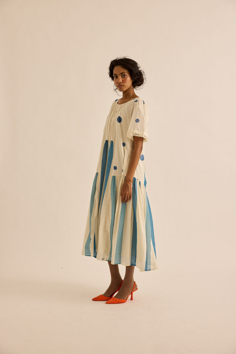 Wild Pine Dress mul dress by Khara Kapas in off-white for women Worldwide
