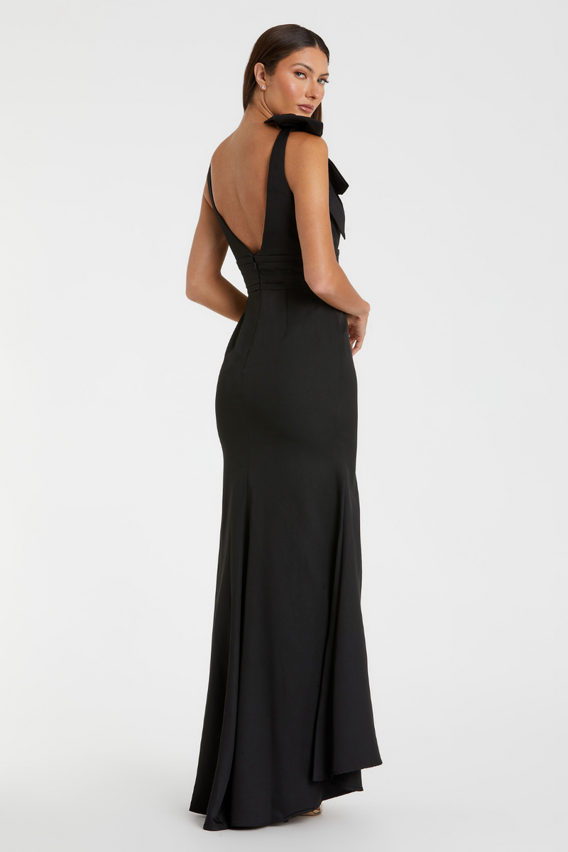 49454-Mermaid Gown-Black by Mac Duggal in black color for women Worldwide
