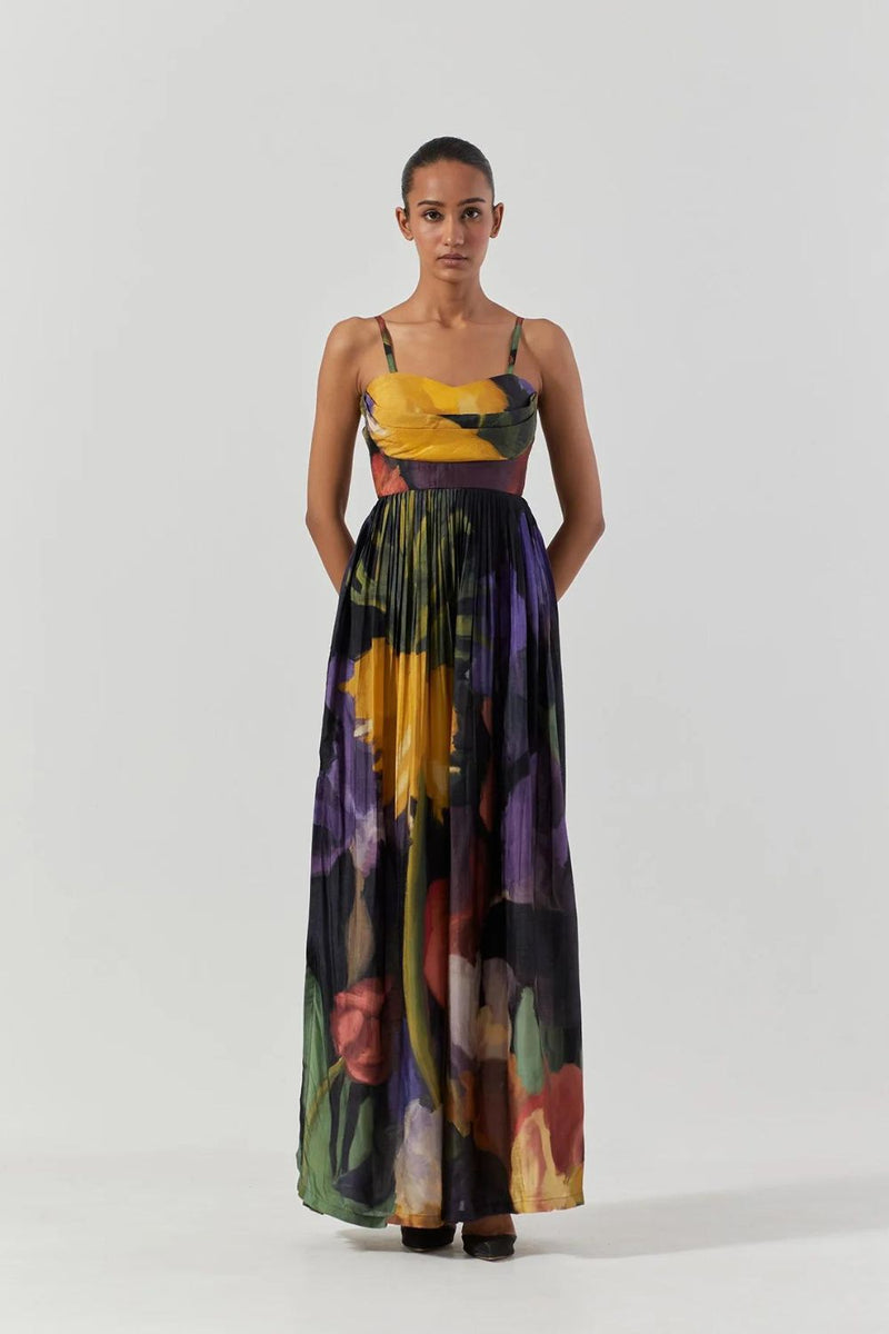 IVY DRESS satin by Yam in multi color for women Worldwide