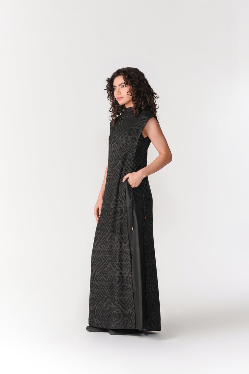 Layered Chenille Dress dress by Turn Black in black for women Worldwide