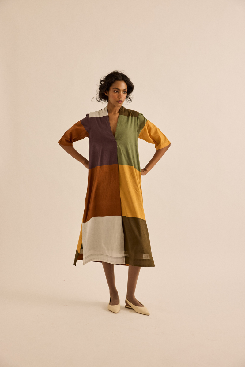 Marl Dress mul dress by Khara Kapas in multicolor for women Worldwide