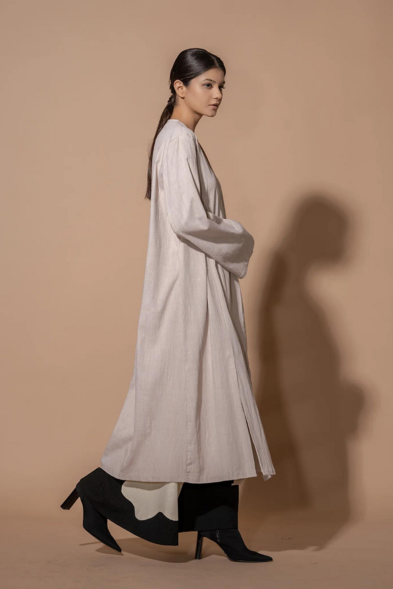 Bay Dress viscose lycra dresses by Stoique in beige for women Worldwide