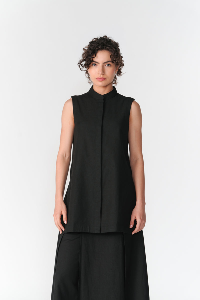 High-Low Shirt top/shirt by Turn Black in black for women Worldwide