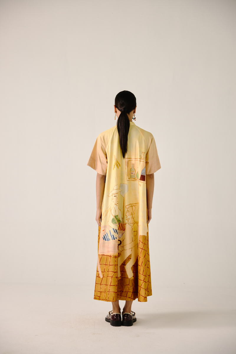A-Line Long Dress - Fisherman cotton by CORD for women Worldwide