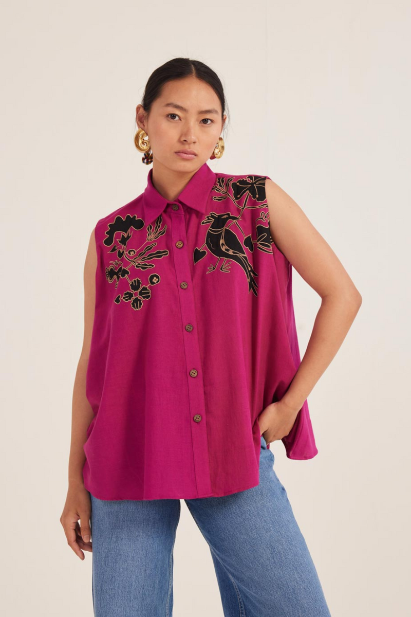 Tai Handloom Blouse cotton by JodiLife for women Worldwide