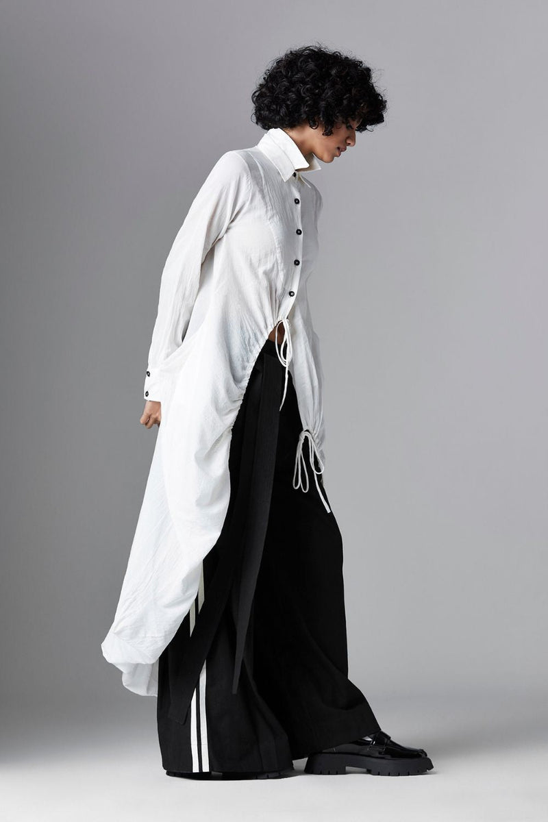 DEANNA SHIRT cotton Tops and Shirts by Chola in white color for women Worldwide