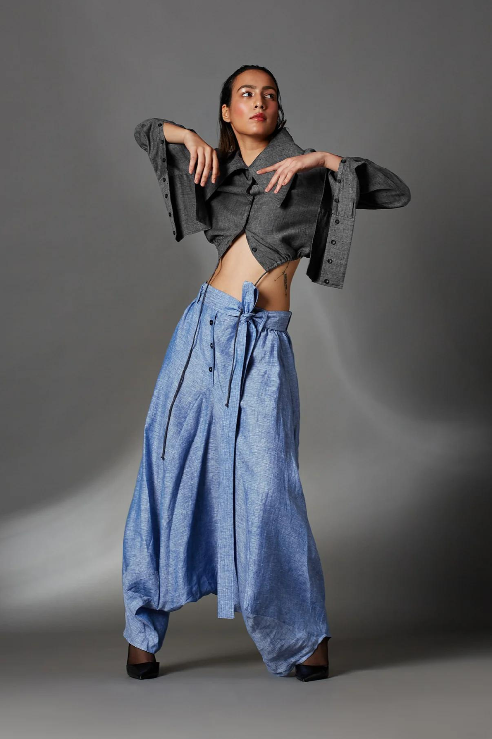 Abir Trousers in Blue-Light Blue