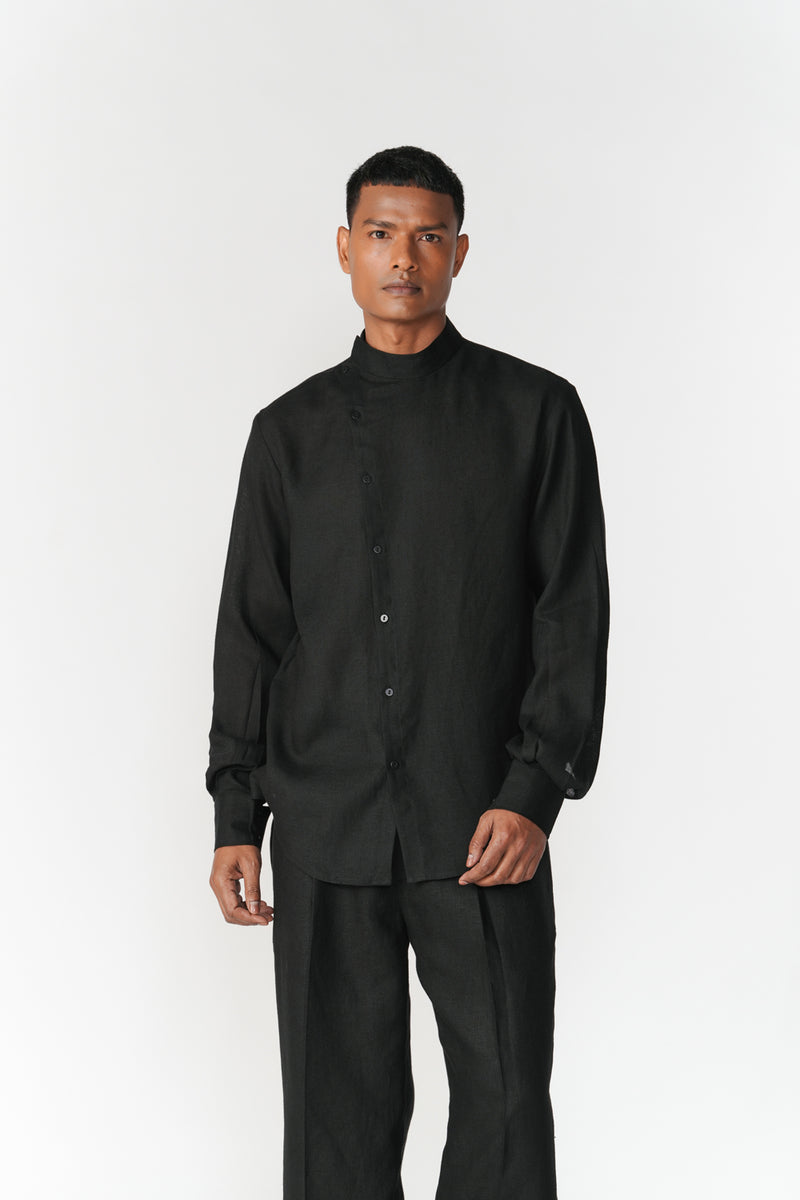 Divy Set co-ord set by Turn Black in black for men Worldwide