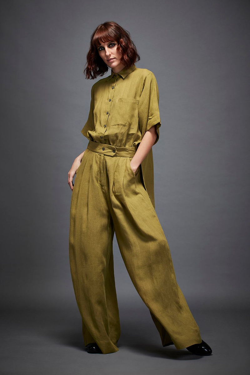 JASPER JUMPSUIT by Chola in olive color for women Worldwide