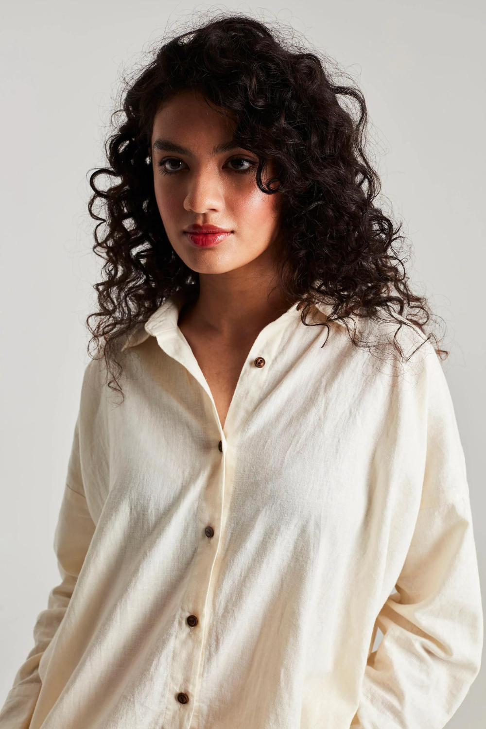 Vanilla Co-Linen Classic Shirt