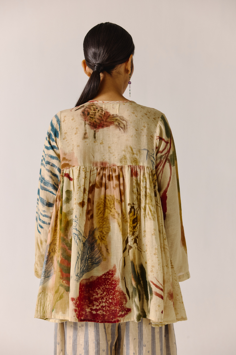 Frida Top - Abstract cotton by CORD for women Worldwide