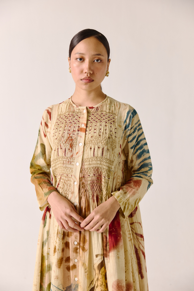 Frida Dress - Abstract cotton by CORD for women Worldwide