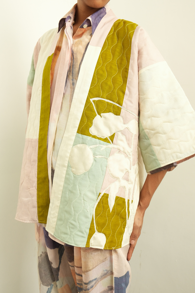 Poem Quilted Kimono 3 Pc Set