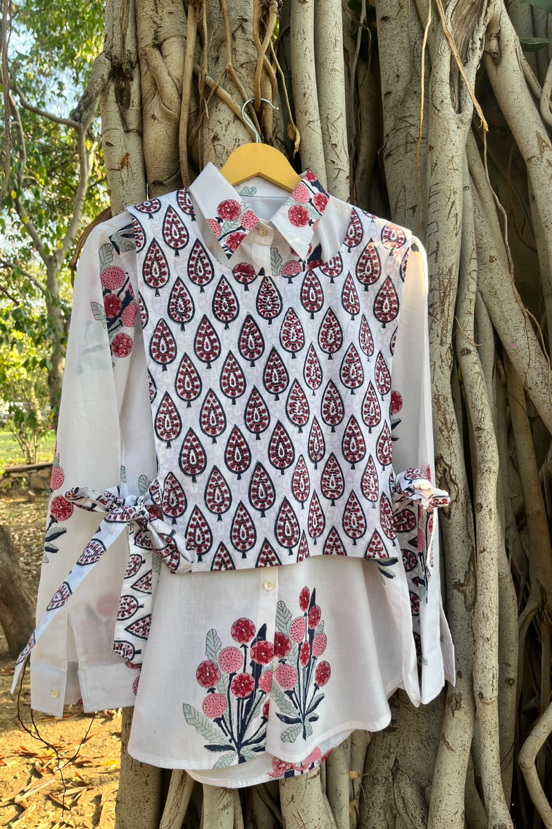 Berry Smash cotton by Marche in ivory color for women Worldwide