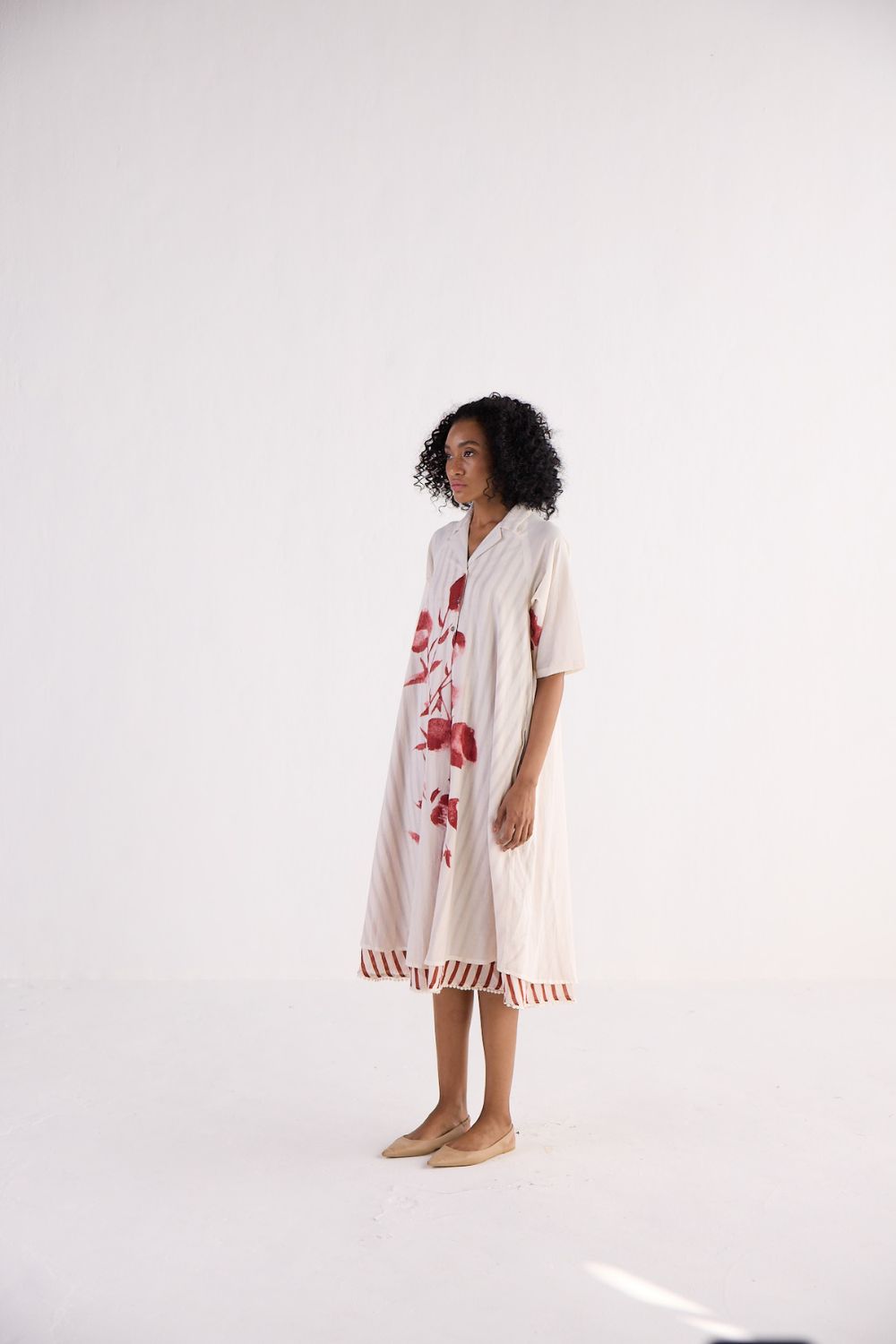 WILD ROSE SHIRT DRESS