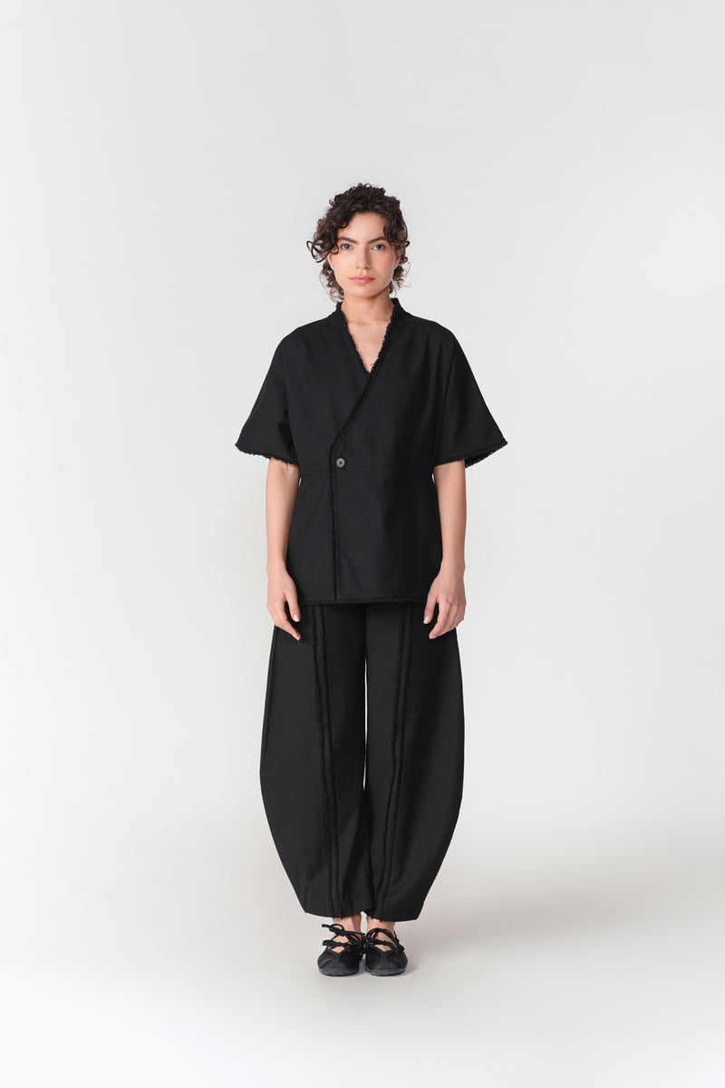Kumo Set co-ord set by Turn Black in black for women Worldwide