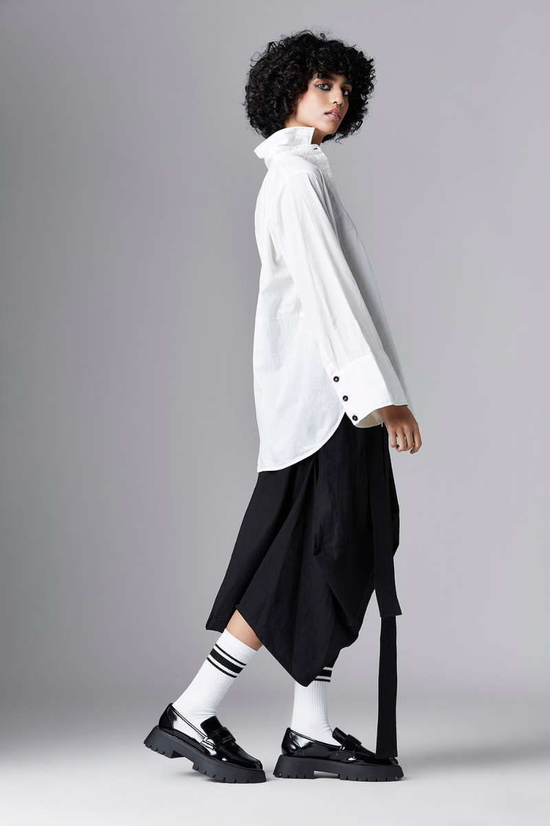 OVIA SHIRT cotton Tops and Shirts by Chola in white color for women Worldwide
