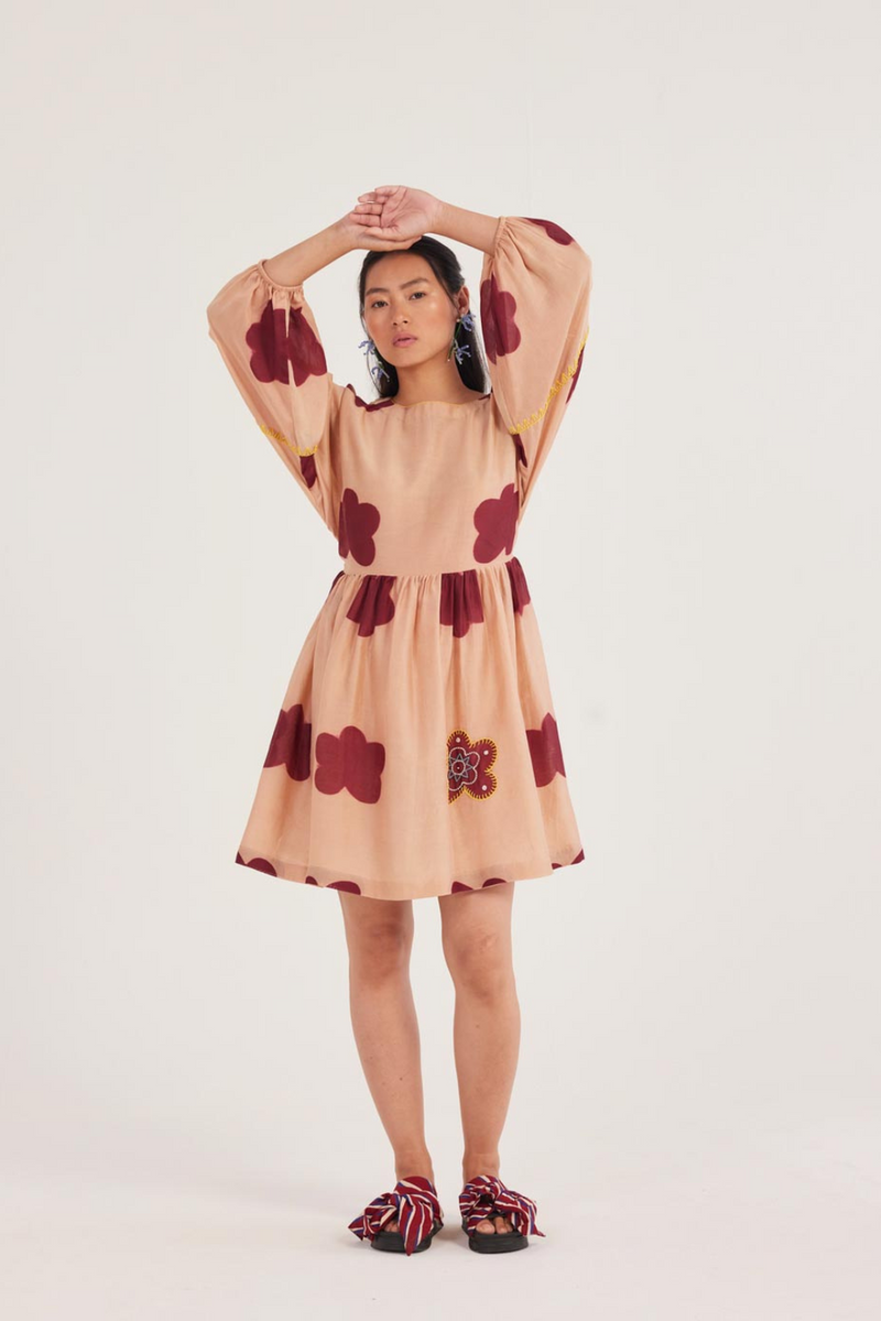 Nama Short Dress chanderi by JodiLife for women Worldwide