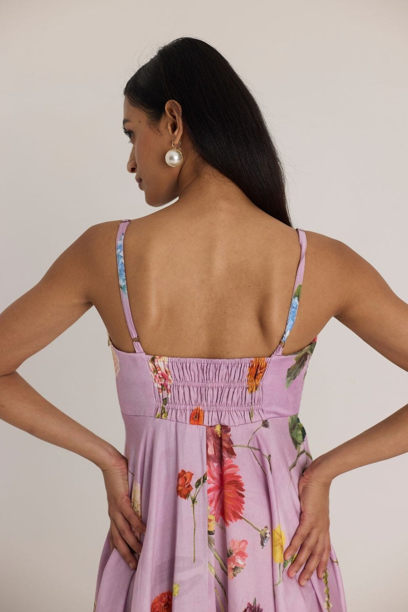 GIGGLE BERRY FLARED BRALETTE DRESS satin by Yam for women Worldwide
