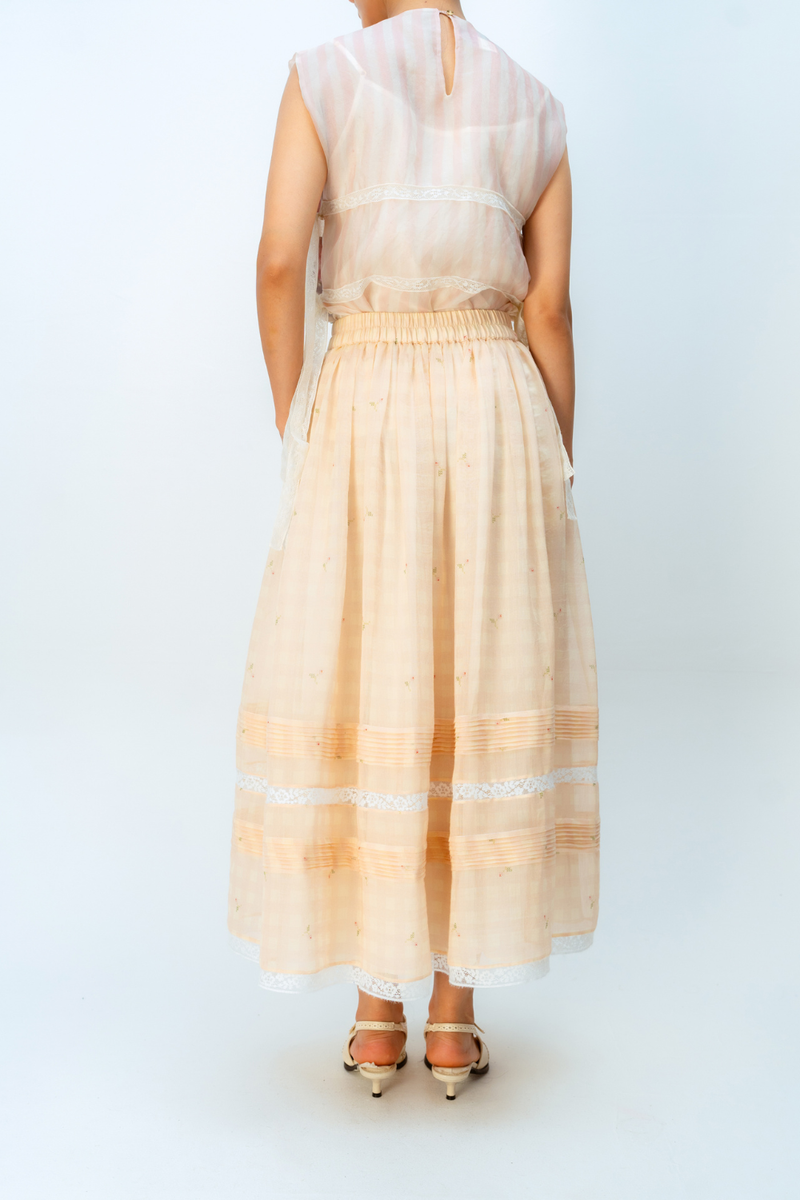 SUNBOUND SKIRT mul skirt by Ode to Odd in blush pink for women Worldwide