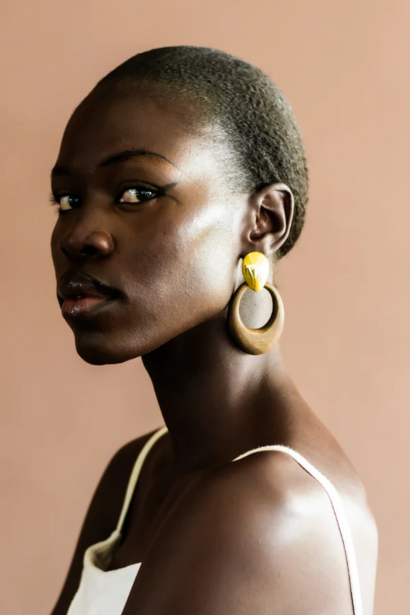 Kitui Wood Earrings by Ashepa Jewellery for women Worldwide