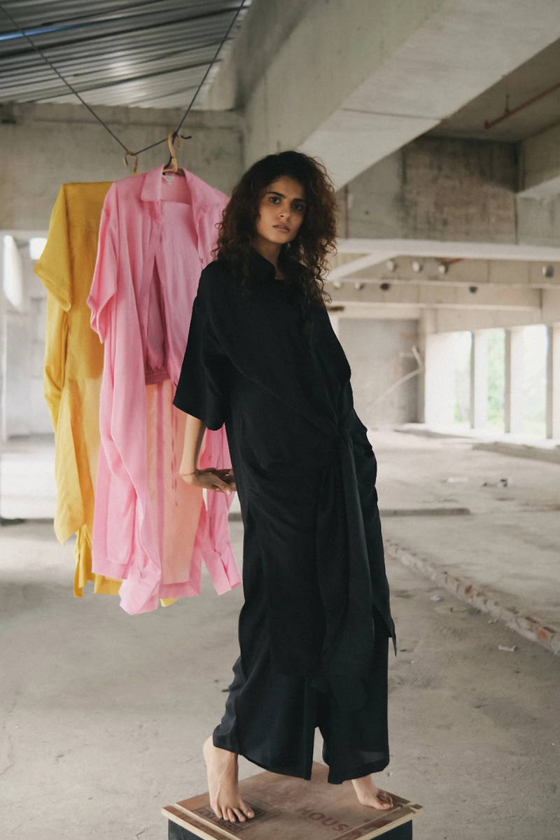 Roha Shirt Set silk by Ituvana for women Worldwide
