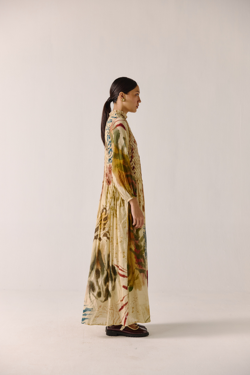 June Dress - Abstract cotton by CORD for women Worldwide