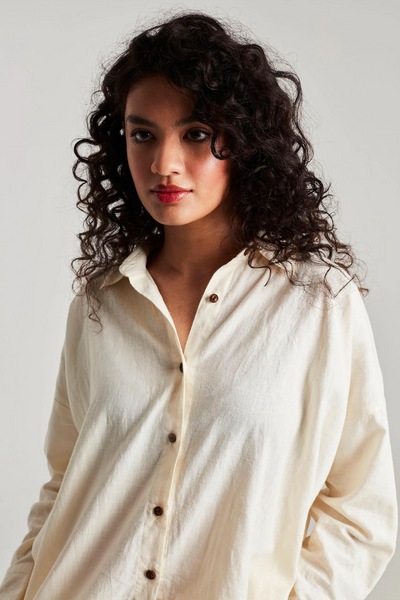 Vanilla Co-Linen Classic Shirt set