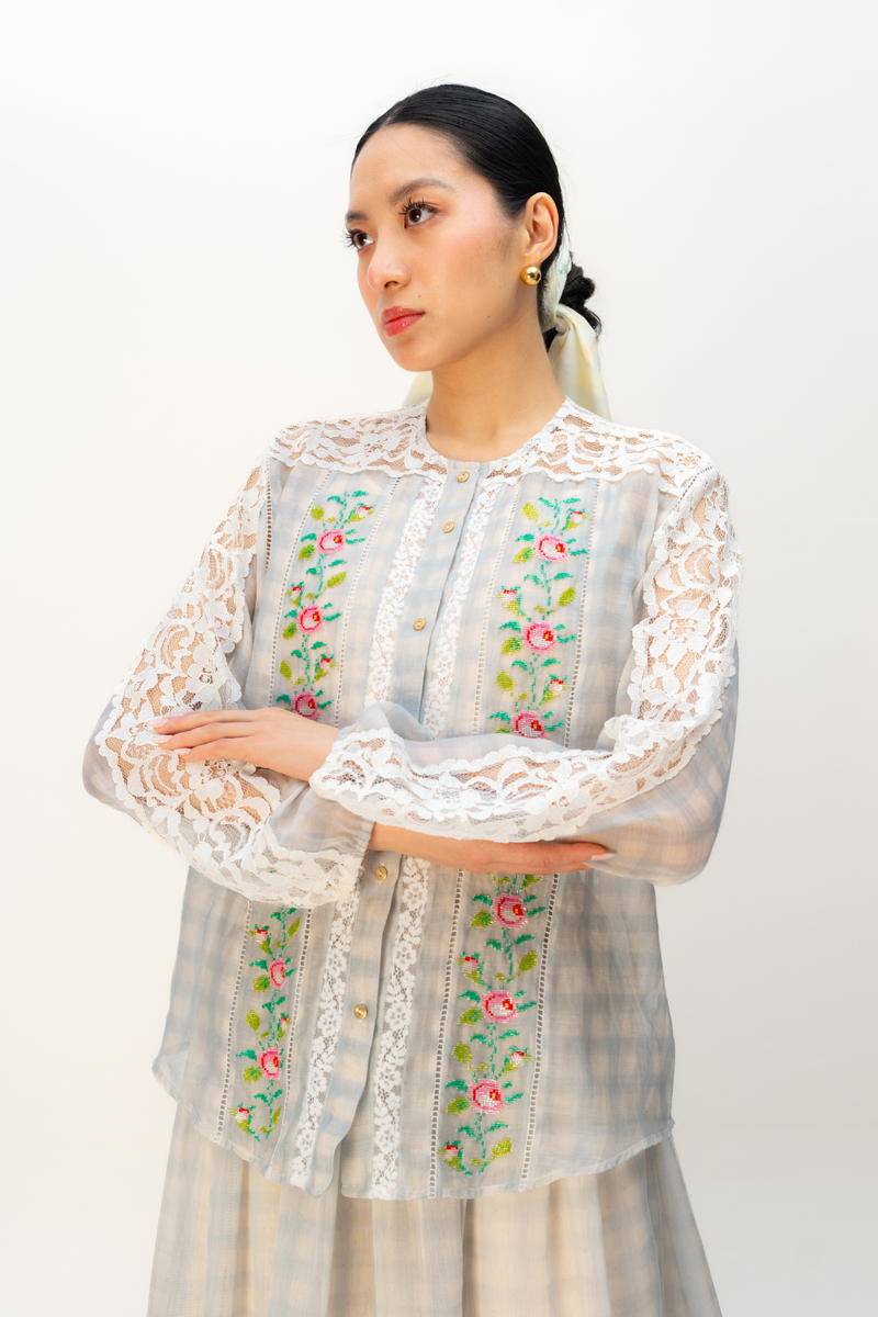 CLOUDBOUND SHIRT mul top/shirt by Ode to Odd in blue for women Worldwide