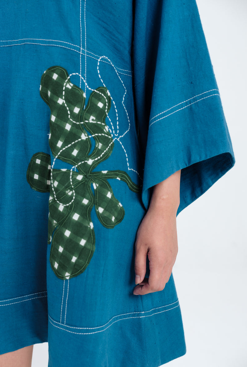 Ether Shift Dress kala cotton dress by JodiLife in blue for women Worldwide